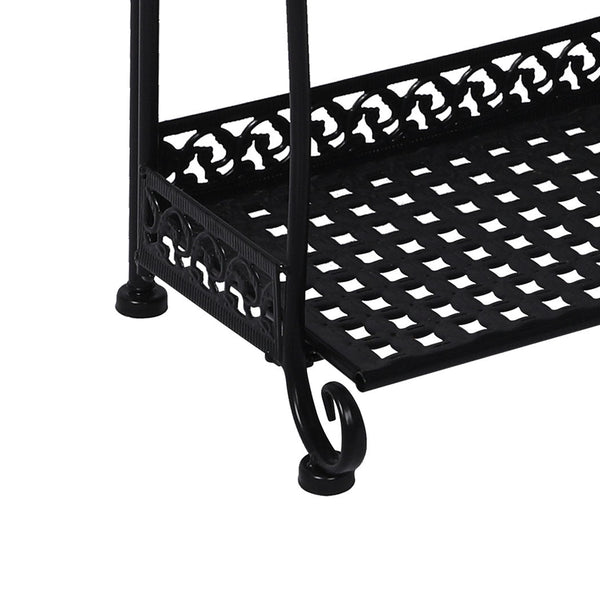 Levede Plant Stand 3 Tiers Outdoor Indoor Black Plant Stands