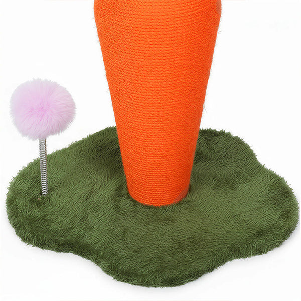 Pawz Cat Scratching Post Cute Carrot 34Cm X 30Cm 57Cm Furniture & Scratchers