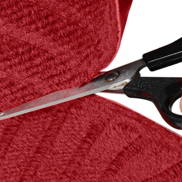 Marlow Extra Large Floor Rug Non Slip 90Cm X 305Cm Red Rugs