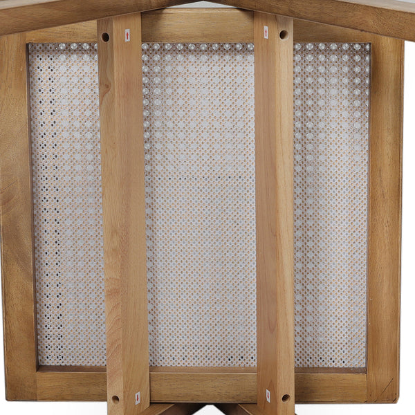 Levede 1X Dining Chair Solid Wood Rattan Natural Dining Chairs