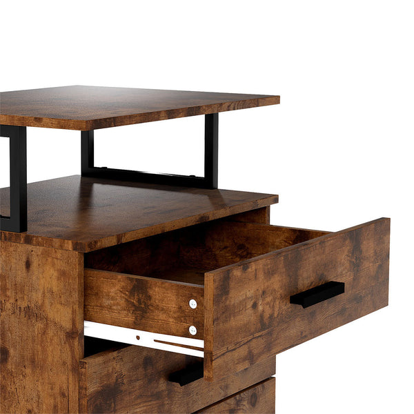 Levede Mobile File Cabinet 3 Drawers Home Office Desk Filing Cabinets