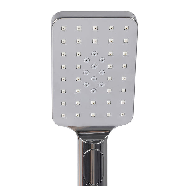 High Pressure Shower Head Set Rain Square Silver Shower Heads & Combos