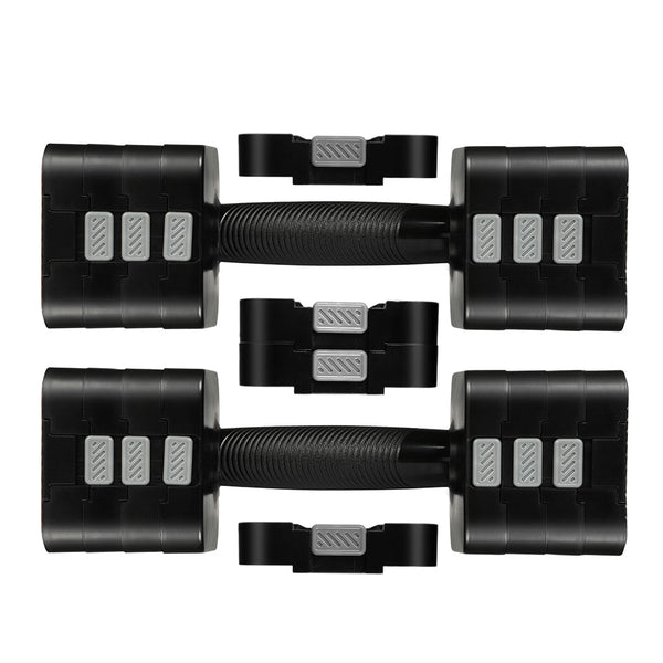 Centra A Pair 2.8Kg 10Kg Black Dumbbells