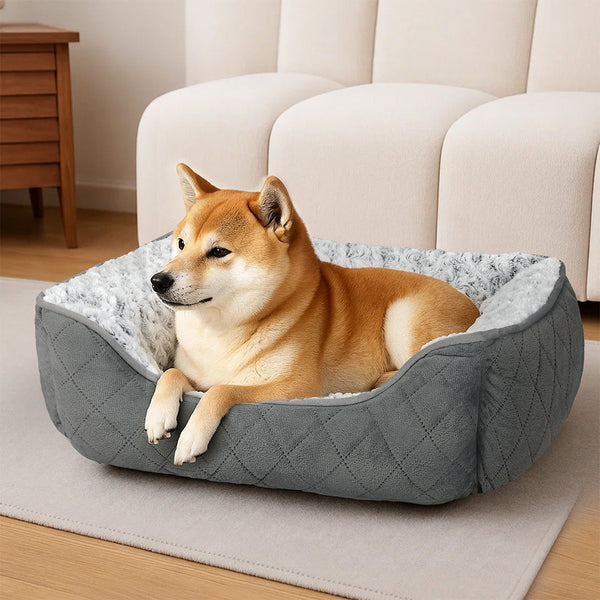 Pawz Pet Dog Calming Bed Fluffy Washable Cushion L Pet Beds