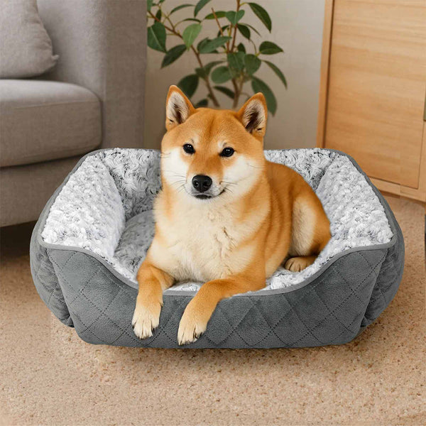 Pawz Pet Dog Calming Bed Fluffy Washable Cushion L Pet Beds