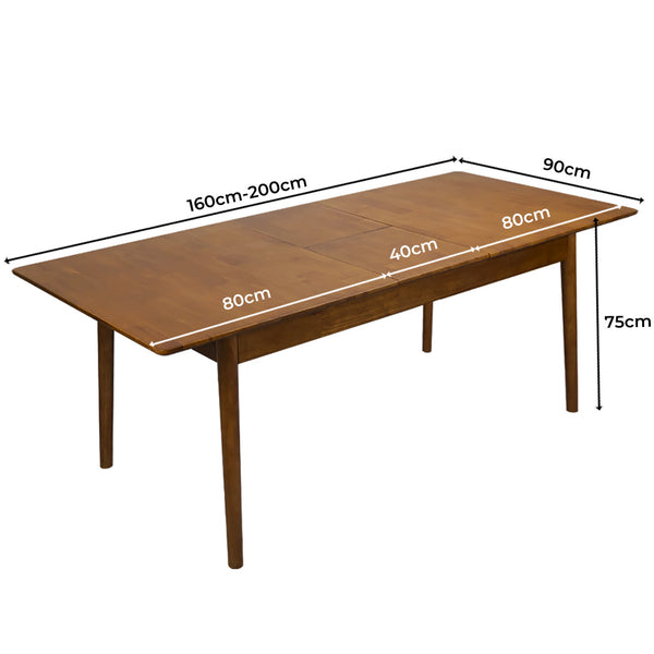 Levede Extendable Dining Table 1.6 2M For Versatile Space And Home Use Dining Tables