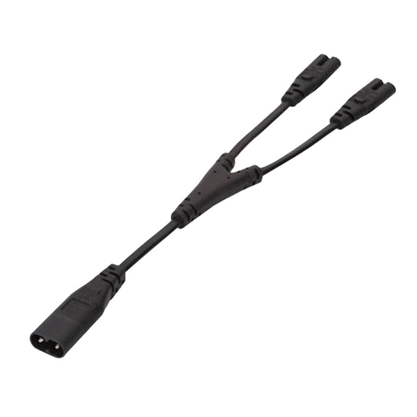 Iec 320 C8 Male To Dual C7 Female Y Split Power Cable 2Pin Figure Cables & Adapters