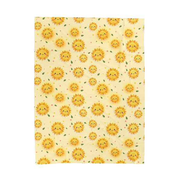 Sunflower Snuggle Blanket For Cozy Warm Hugs | 60"X80" Velveteen Plush Blankets