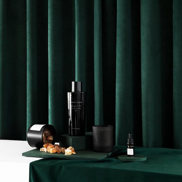 200Cm Green High Quality Modern Velvet Blackout Curtains For Living Room Bedroom Dining Curtains & Drapes