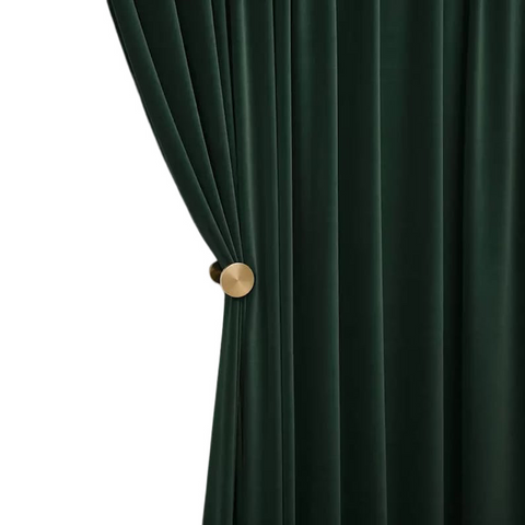 150 Centimetre Green High Quality Modern Velvet Blackout Curtains For Living Room Bedroom Dining Drape Curtains & Drapes