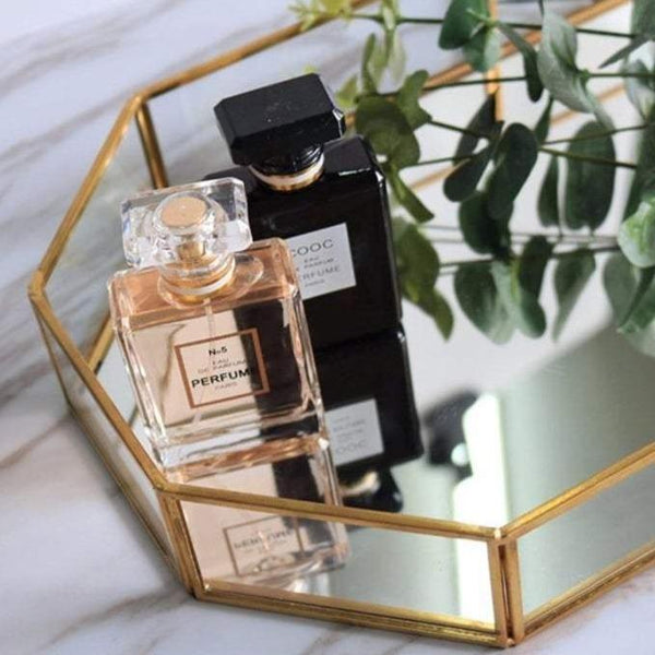 Elegant Modern Bathroom Storage Gold Tray Decor Bathroom Storage & Organisers