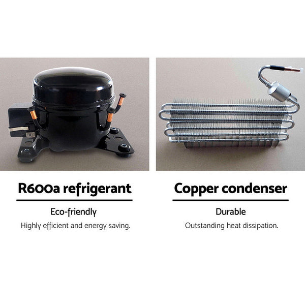 Devanti 2L Ice Cuber Maker & Water Dispenser Silver Countertop Ice Makers