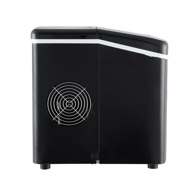 Devanti 3.2L Portable Ice Cube Maker Machine Benchtop Counter Black Efficient Countertop Ice Makers