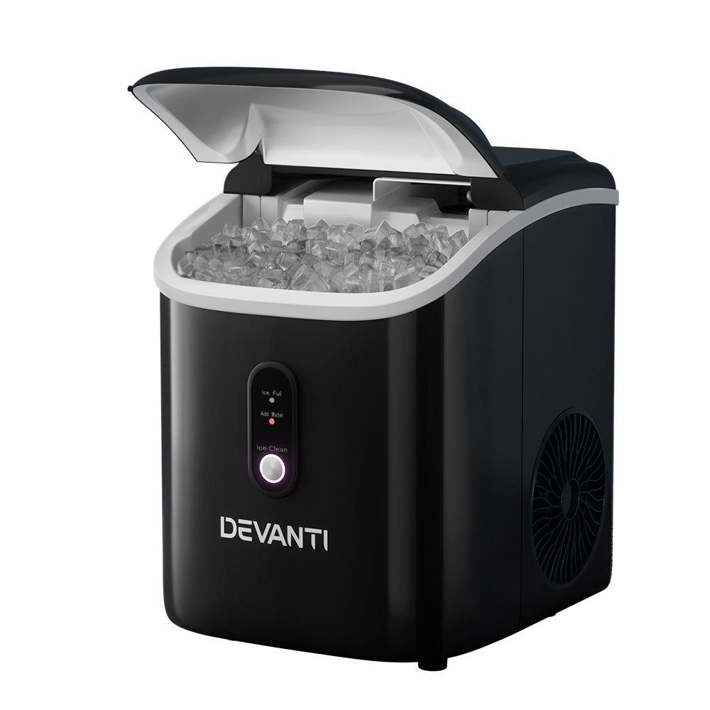 Devanti Ice Maker Machine Nugget Cube 15Kg Bar Countertop Countertop Ice Makers