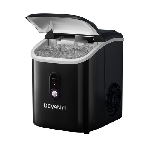 Devanti Ice Maker Machine Nugget Cube 15Kg Bar Countertop Countertop Ice Makers