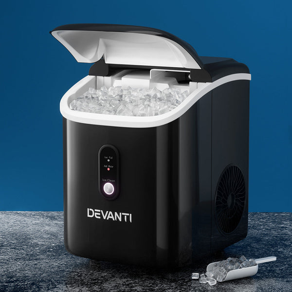 Devanti Ice Maker Machine Nugget Cube 15Kg Bar Countertop Countertop Ice Makers
