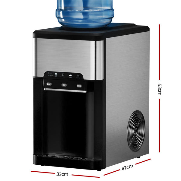 Devanti 20Kg Ice Maker Machine With Water Dispenser Countertop Ice Makers