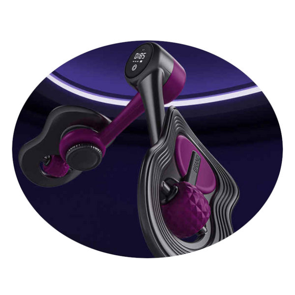Dark Purple Multi Function Pelvic Floor Muscle Trainer Thigh Trimmer 360 Rotatable Leg Fitness Tool Thigh Exercisers