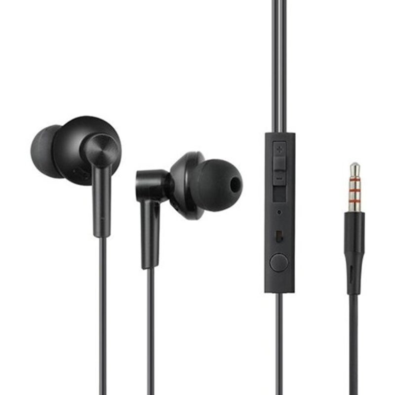 In Ear Computer Phone Subwoofer Earphones Music Headphones Black Wired Earphones