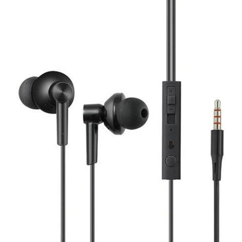 In Ear Computer Phone Subwoofer Earphones Music Headphones Black Wired Earphones