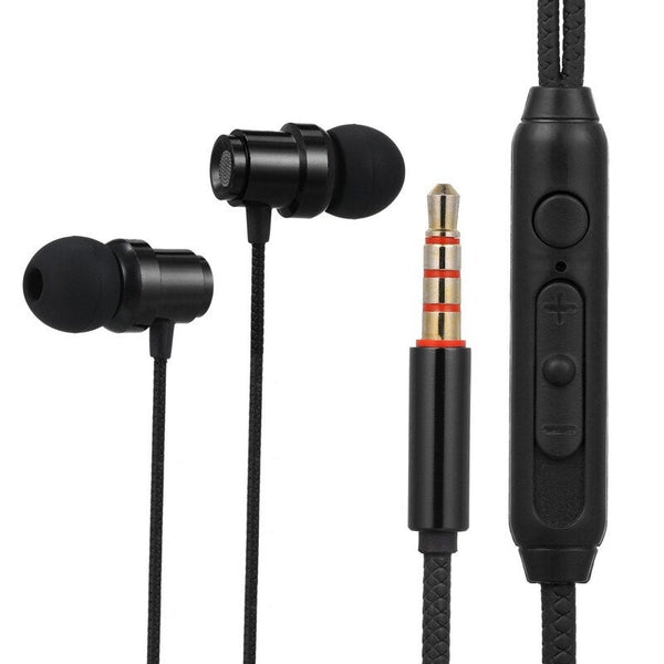 In Ear Headphones Earphones Wired Headset Compatible With Smart Phones Tablets Computers Mp3 Player For All 3.5Mm Interface Devices Black Wired Earpho