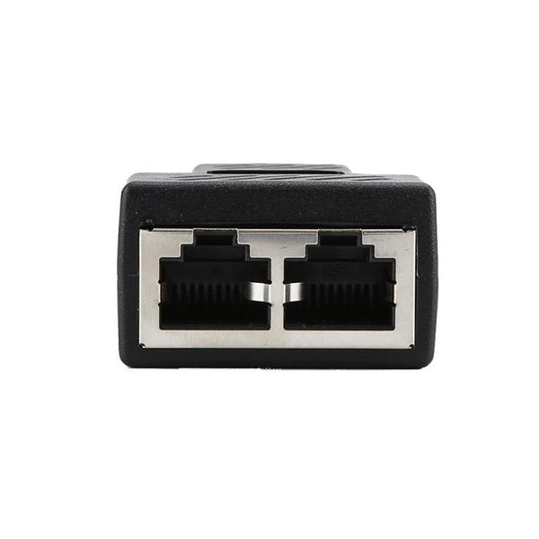 Network Cable Splitter 1 To 2 Lan Rj45 Extender Plug Adapter Connector For Ethernet Ethernet Cables (Rj 45/8P8c)