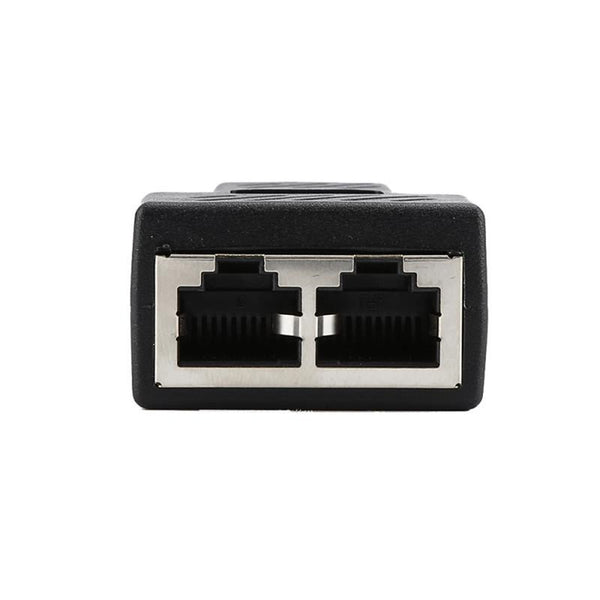 Network Cable Splitter 1 To 2 Lan Rj45 Extender Plug Adapter Connector For Ethernet