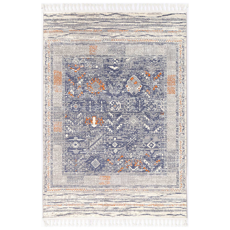 Rug Home Decor Inca Inca04 Black Grey 160X230 Rugs