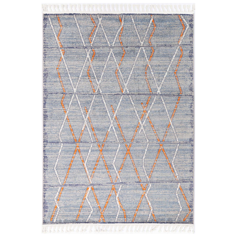 Rug Home Decor Inca Inca13 Blue 160X230 Rugs