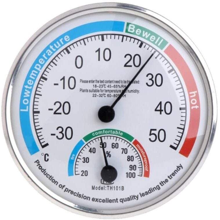Indoor Outdoor Round Shape Thermometer Temperature Garden Hygrometer Comfortable Tester Humidity Meters Monitor Thermometers