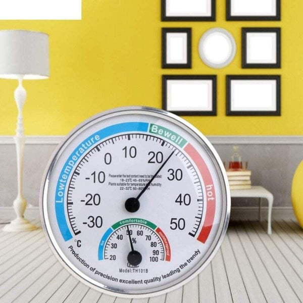 Indoor Outdoor Round Shape Thermometer Temperature Garden Hygrometer Comfortable Tester Humidity Meters Monitor