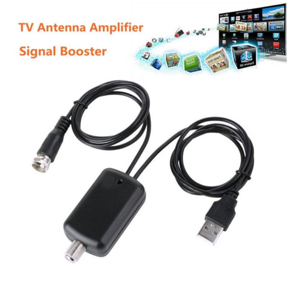 Antennas Indoor Hdtv Digital Tv Antenna Amplifier Signal Booster Cable Adapter For Tvfox