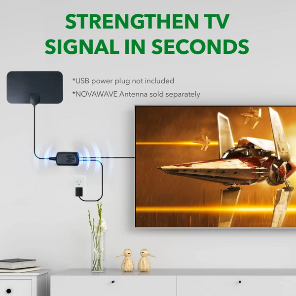 Antennas Indoor Hdtv Digital Tv Antenna Amplifier Signal Booster Cable Adapter For Tvfox