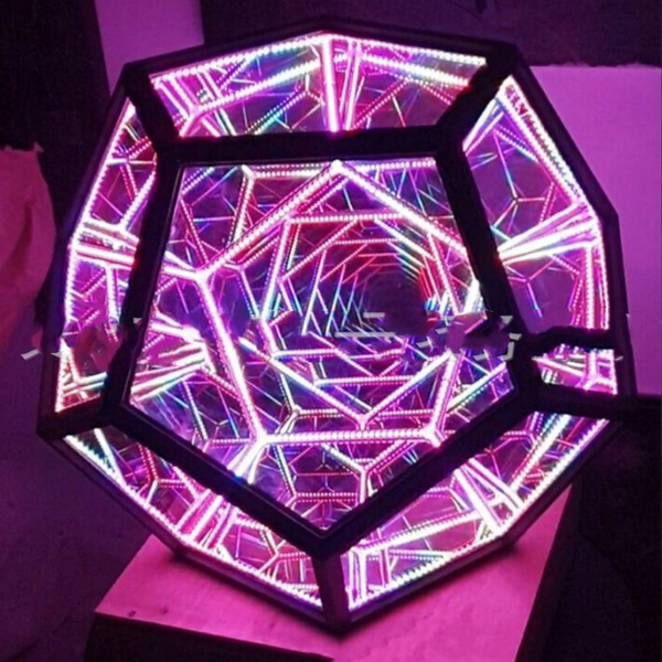 Infinite Dodecahedron Led Colourful Table Lamp Lamps