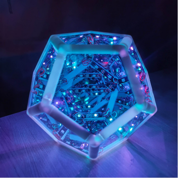 Infinite Dodecahedron Led Colourful Table Lamp Lamps