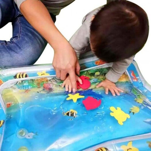 Educational Toys Inflatable Tummy Time Premium Water Mat For Infants Toddler Multi A