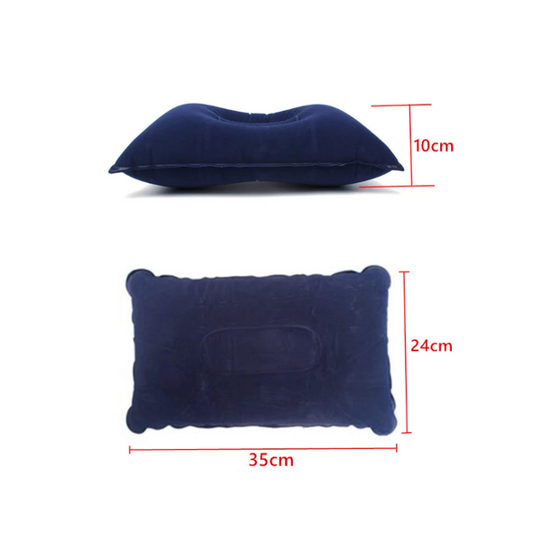 Outdoor Portable Lightweight Inflatable Pillow Navy Blue