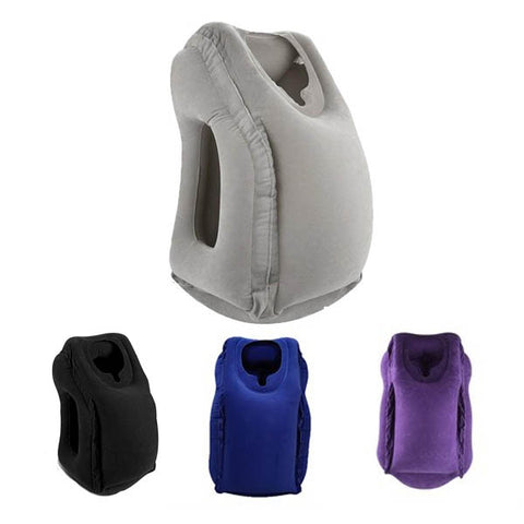 Inflatable Travel Pillow Portable Travelling Head Support Cushion