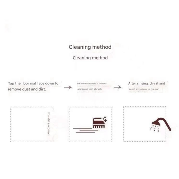 Ink Flower Diatomaceous Earth Bathroom Mat Vintage Design Fast Dry Anti Slip 50*80Cm Bath Mats Rugs & Toilet Covers