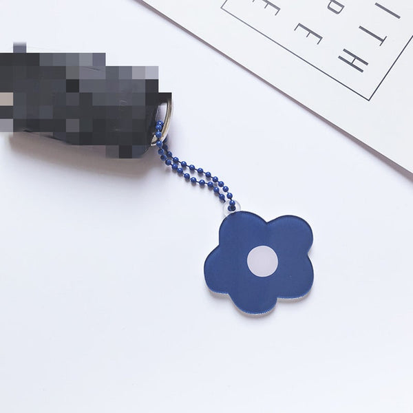 5Pcs Cute Cartoon Flower Acrylic Charm Key Chain Pendant Jewelry Decoration