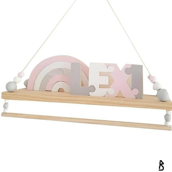 Nordic Style Beads Hanging Display Rack Wall Shelf Wall Hangings