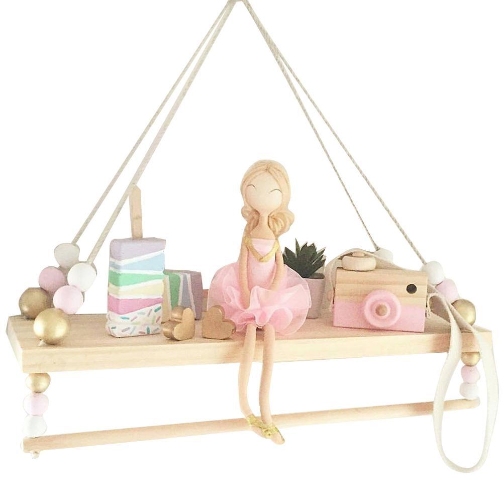 Nordic Style Beads Hanging Display Rack Wall Shelf Wall Hangings