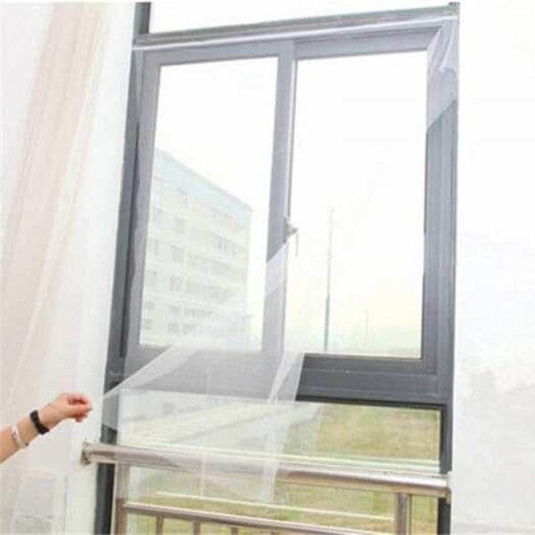 Insect Mosquito Self Adhesive Mesh Door Curtain White Curtains & Drapes