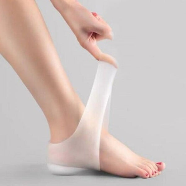 Inside Socks Hidden Heightening Insoles Comfortable Silicone Heel Pad Milk White 3.5Cm Insoles & Shoe Inserts