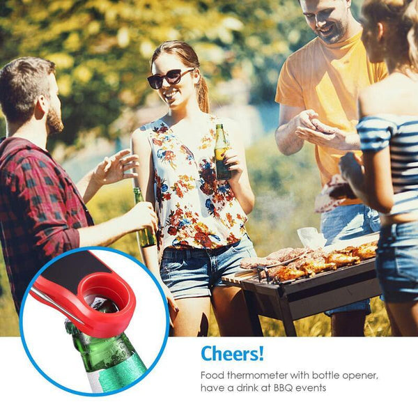 Instant Meat Ultra Fast Waterproof Digital Food With 4.6 Folding Probe Calibration Function Kitchen Candy Bbq Grill Smokers Cooking Thermometers