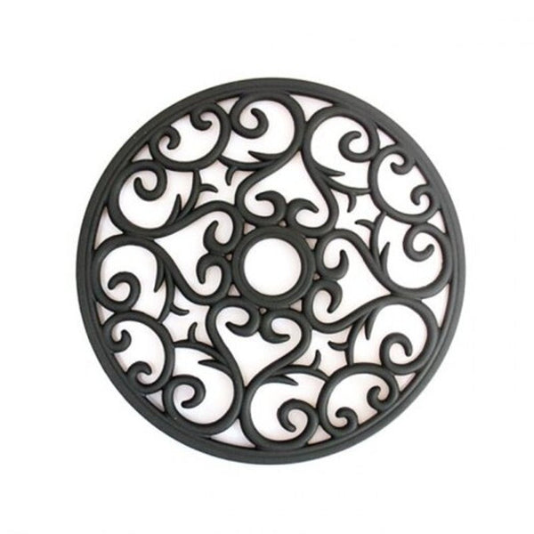 Insulated Silicone Placemats Non Slip Mat 3Pcs Black Coasters