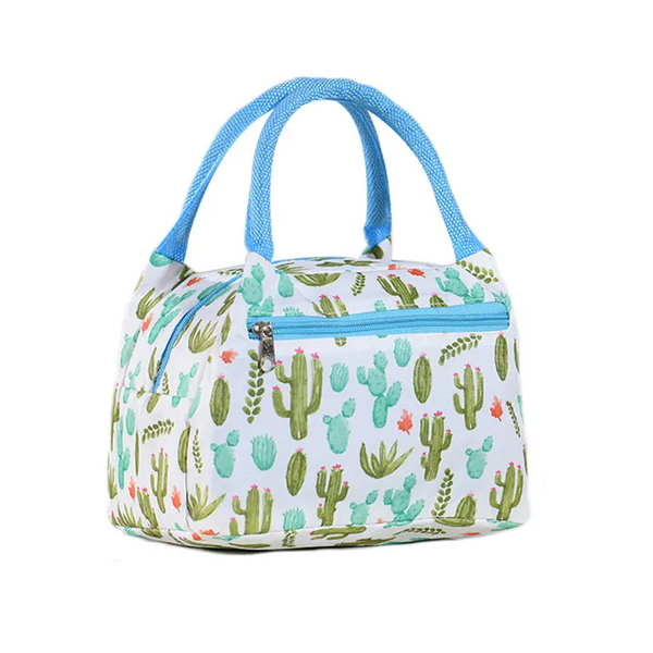 Insulated Lunch Bags Portable Pattern Food Storage Handheld Container