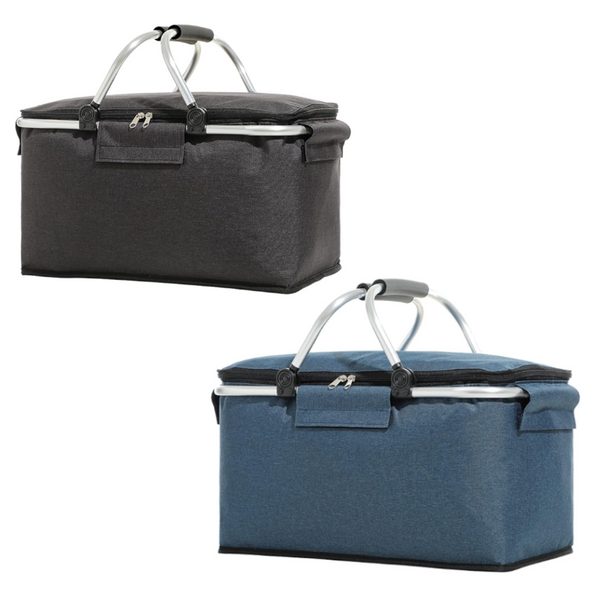 Insulated Picnic Basket Compressible Design Removable Large Capacity Picnic Accessories
