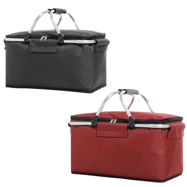 Insulated Picnic Basket Compressible Design Removable Large Capacity Picnic Accessories