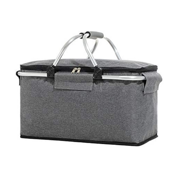Insulated Picnic Basket Compressible Design Removable Large Capacity Picnic Accessories